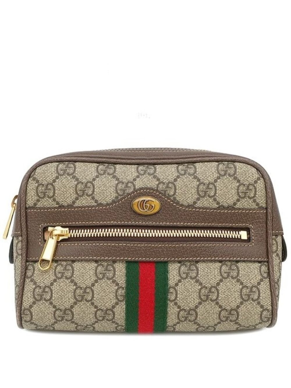 Gucci Waist Bag Ophidia Small GG Supreme Canvas Leather Beige Brown Gold